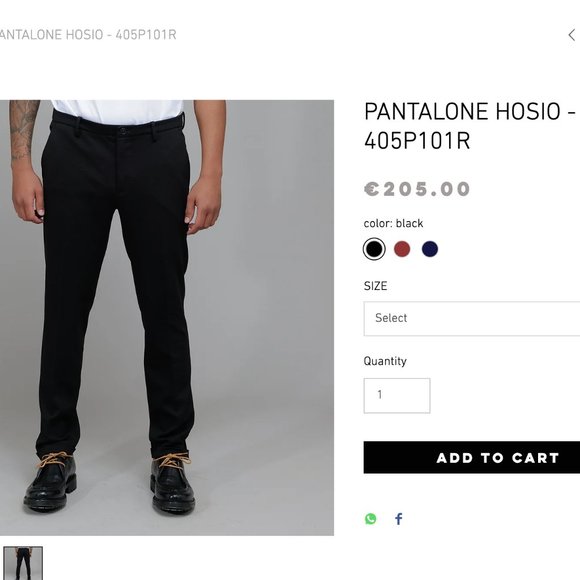 HOSIO - Yarn pants made in Florence - Picture 4 of 12